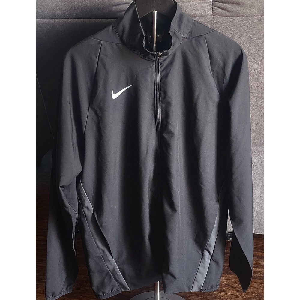 Nike Dri-Fit Men's Jacket Full Zip Black Size Medium Lightweight M